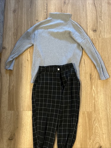 Outfit set oberteil grau gr - oberteil,