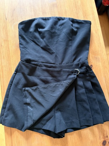 Trägerloses skort playsuit - trägerloses, skort-playsuit