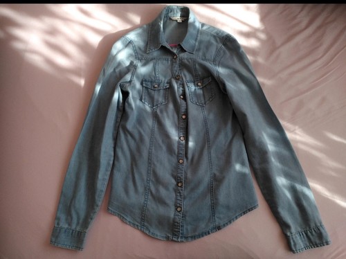 Tally weijl jeanshemd mit - jeanshemd,